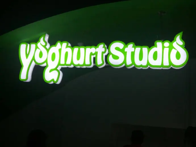 yoghurt studio sign board
