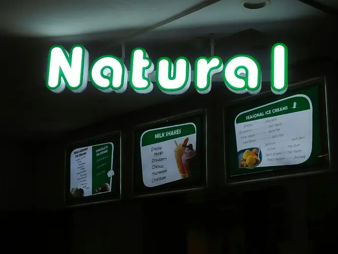 natural sign board
